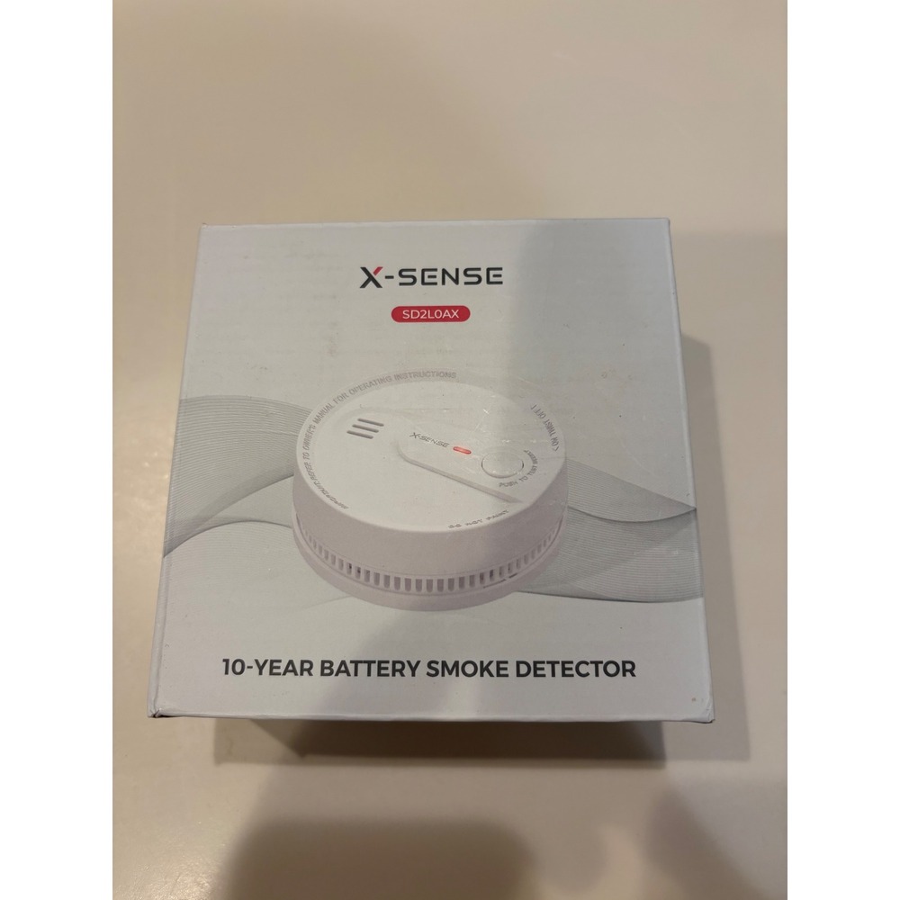 X-Sense SD2L0AX Smoke Detector Alarm 10-Year Battery Fire Sensor White New